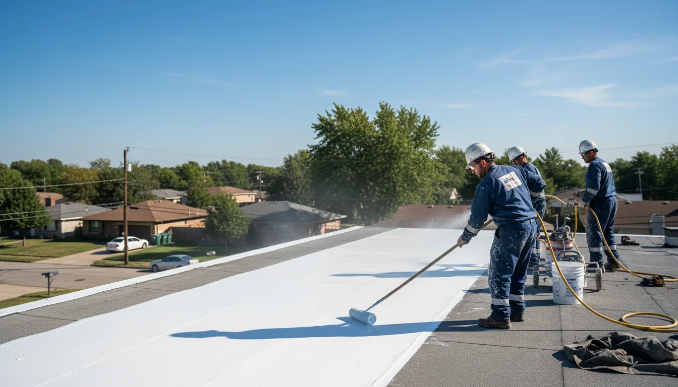 Commercial roof coating in Oakdale, TN near me